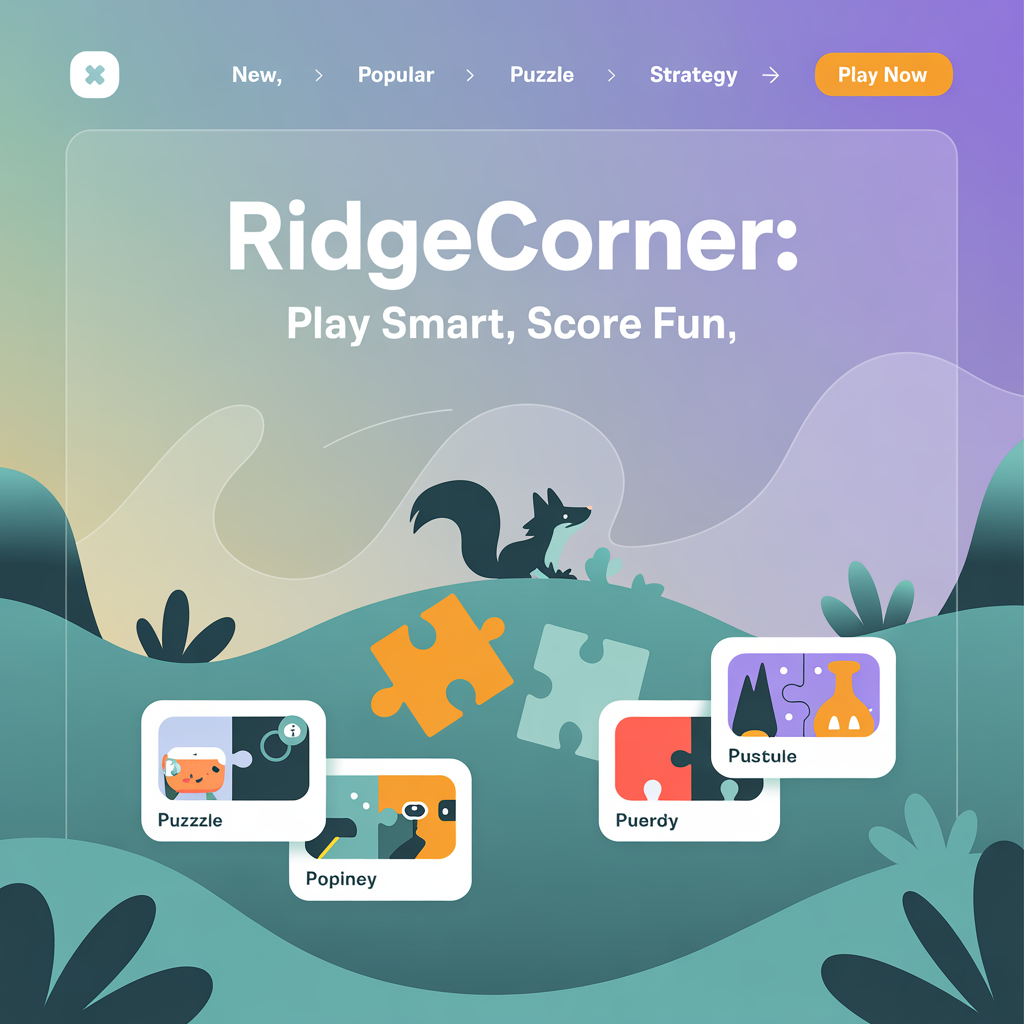 Abstract casual browser games visual